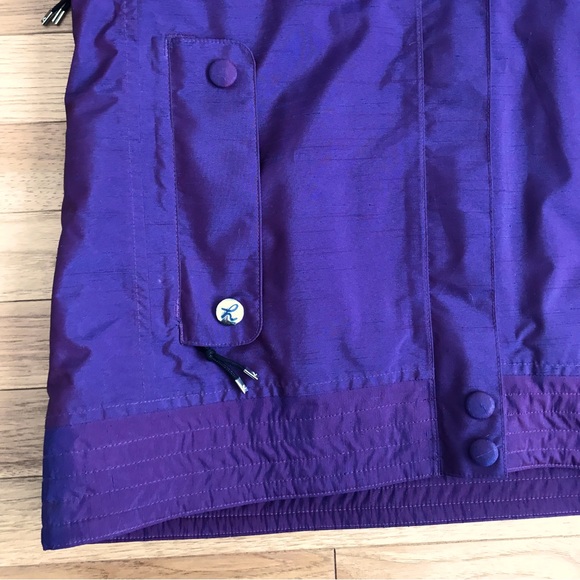 Large Snowboard jacket insulated purple Holden with snow skirt pit zips - Picture 2 of 16